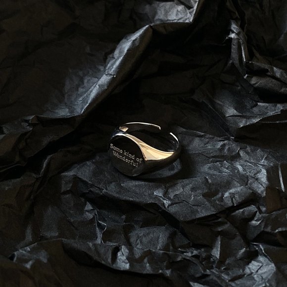 💕 LAST ONE some kind of wonderful Signet Ring Sterling Silver - Picture 7 of 11